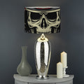 Samurai Warrior Skull Print Drum Lamp Shade