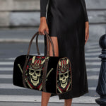 Samurai Warrior Skull Print Duffle Bag