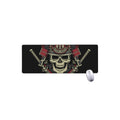 Samurai Warrior Skull Print Extended Mouse Pad