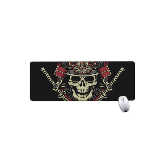 Samurai Warrior Skull Print Extended Mouse Pad