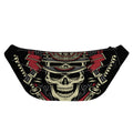 Samurai Warrior Skull Print Fanny Pack