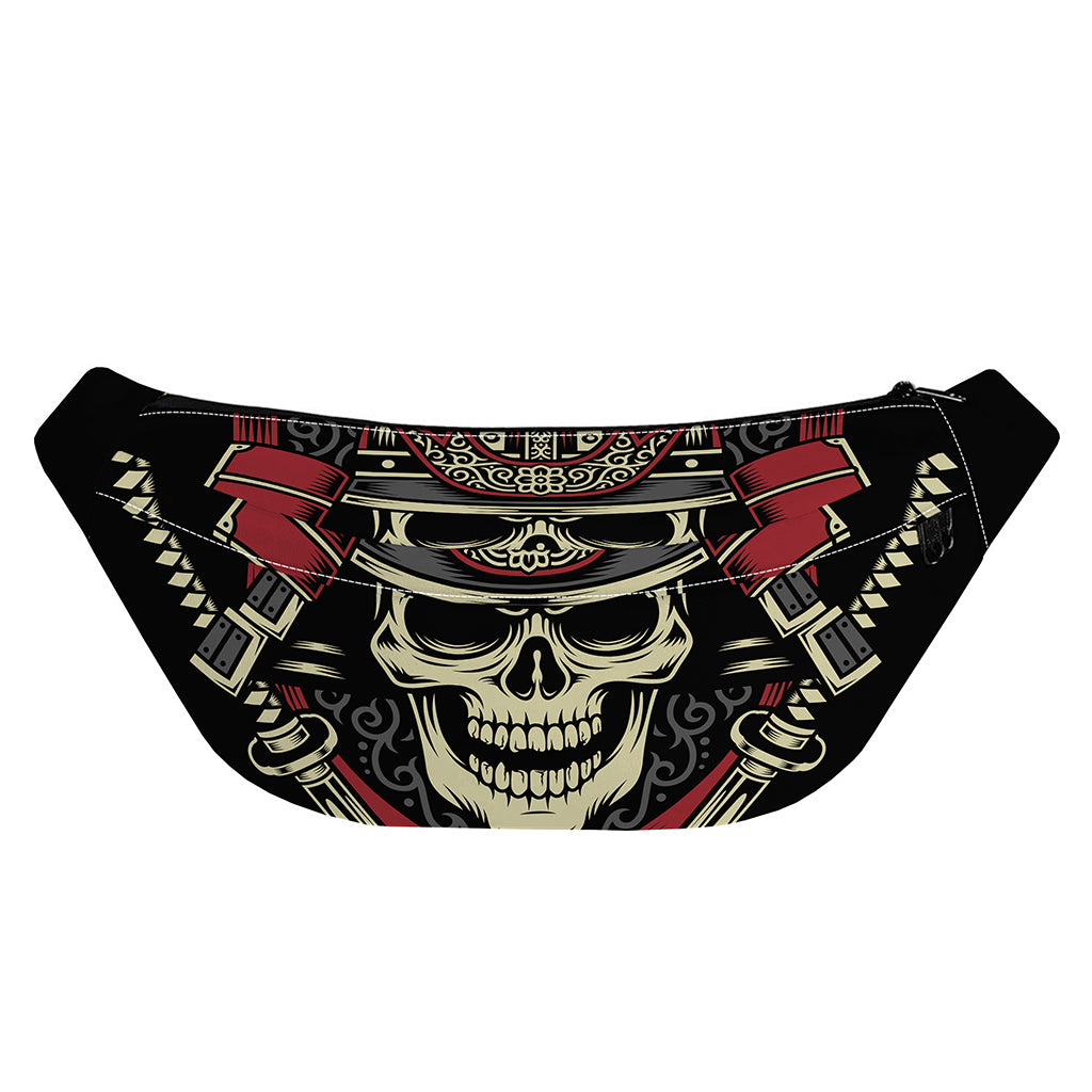 Samurai Warrior Skull Print Fanny Pack