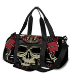 Samurai Warrior Skull Print Gym Bag