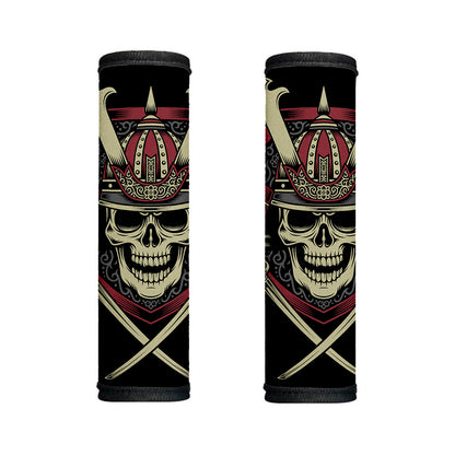 Samurai Warrior Skull Print Handle Covers