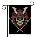 Samurai Warrior Skull Print House Flag