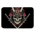 Samurai Warrior Skull Print Indoor Door Mat