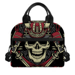 Samurai Warrior Skull Print Insulated Lunch Bag