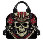 Samurai Warrior Skull Print Insulated Lunch Bag