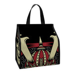 Samurai Warrior Skull Print Insulated Lunch Tote