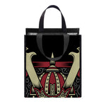 Samurai Warrior Skull Print Insulated Lunch Tote