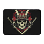 Samurai Warrior Skull Print Kitchen Mat