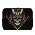 Samurai Warrior Skull Print Laptop Sleeve