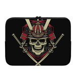 Samurai Warrior Skull Print Laptop Sleeve