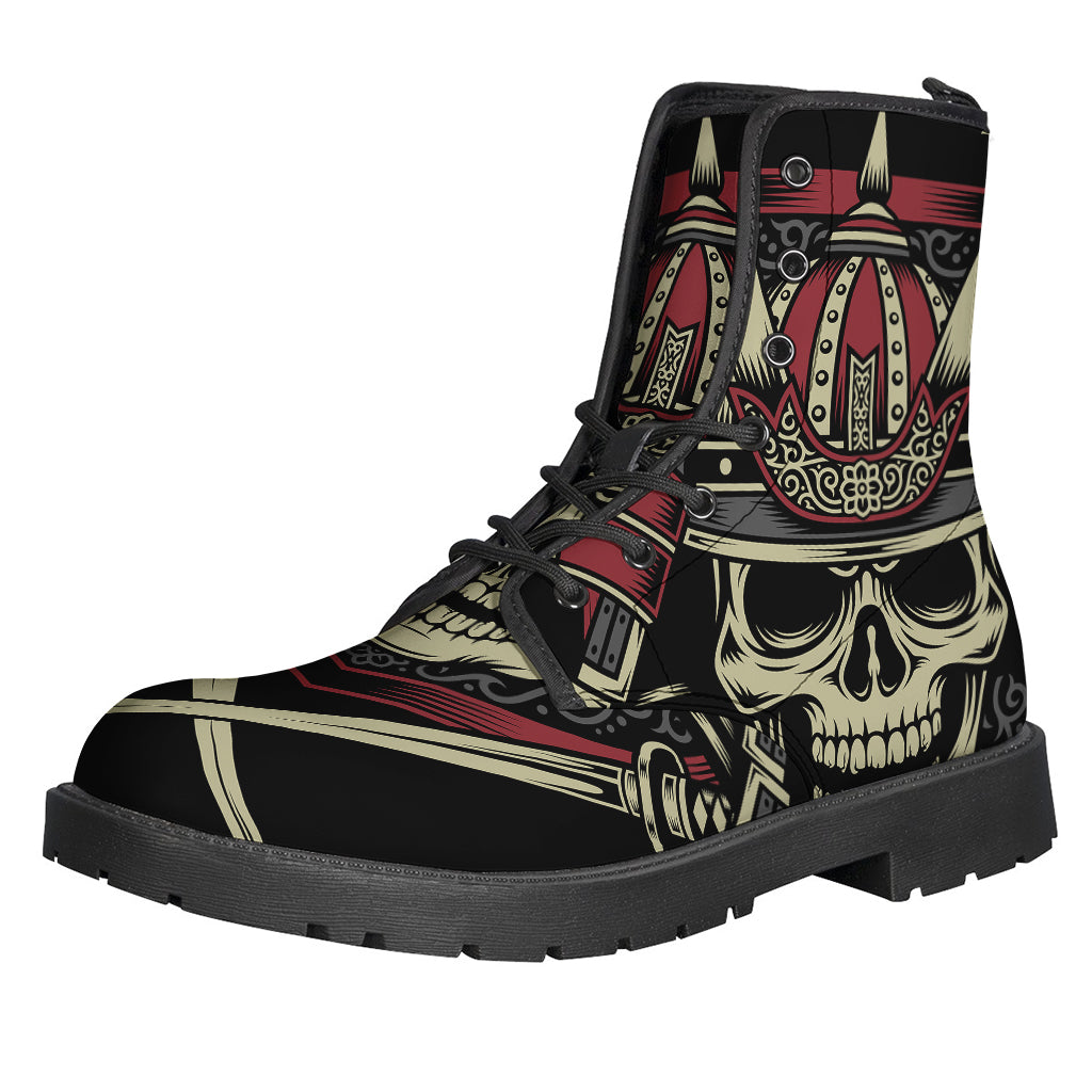 Samurai Warrior Skull Print Backpack