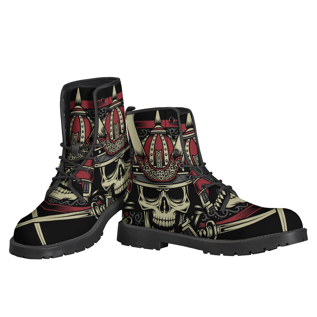 Samurai Warrior Skull Print Backpack