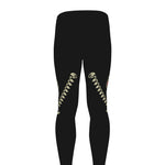 Samurai Warrior Skull Print Men's leggings