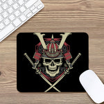 Samurai Warrior Skull Print Mouse Pad