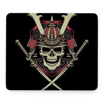 Samurai Warrior Skull Print Mouse Pad
