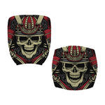 Samurai Warrior Skull Print Office Chair Cover