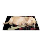 Samurai Warrior Skull Print Pet Cooling Mat Cover