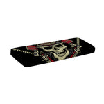 Samurai Warrior Skull Print Piano Keyboard Cover