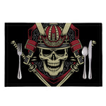 Samurai Warrior Skull Print Placemat