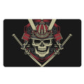 Samurai Warrior Skull Print Polyester Doormat