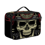 Samurai Warrior Skull Print Portable Lunch Bag