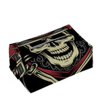 Samurai Warrior Skull Print Rectangle Tissue Box Cover