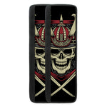 Samurai Warrior Skull Print Refrigerator Handle Covers