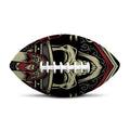 Samurai Warrior Skull Print Rugby Ball