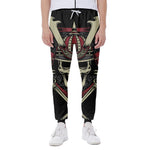 Samurai Warrior Skull Print Scuba Joggers