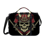 Samurai Warrior Skull Print Shoulder Strap Bible Bag