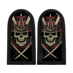 Samurai Warrior Skull Print Skillet Handle Cover