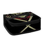 Samurai Warrior Skull Print Small Lunch Bag