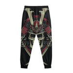 Samurai Warrior Skull Print Sweatpants