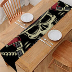 Samurai Warrior Skull Print Table Runner