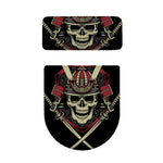 Samurai Warrior Skull Print Toilet Lid And Tank Cover Set
