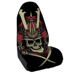 Samurai Warrior Skull Print Waterproof Car Seat Cover