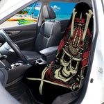 Samurai Warrior Skull Print Waterproof Car Seat Cover