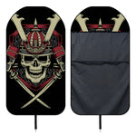 Samurai Warrior Skull Print Waterproof Car Seat Cover