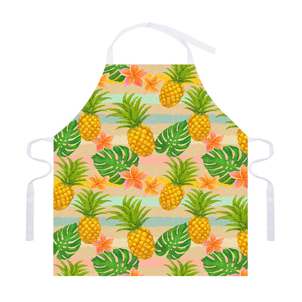 Sand Beach Pineapple Pattern Print Adjustable Apron