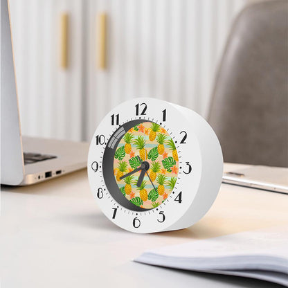 Sand Beach Pineapple Pattern Print Alarm Clock