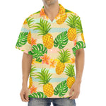 Sand Beach Pineapple Pattern Print Aloha Shirt
