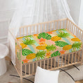 Sand Beach Pineapple Pattern Print Baby Crib Sheet