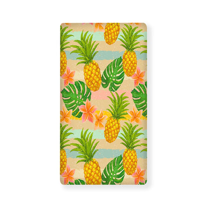 Sand Beach Pineapple Pattern Print Baby Crib Sheet