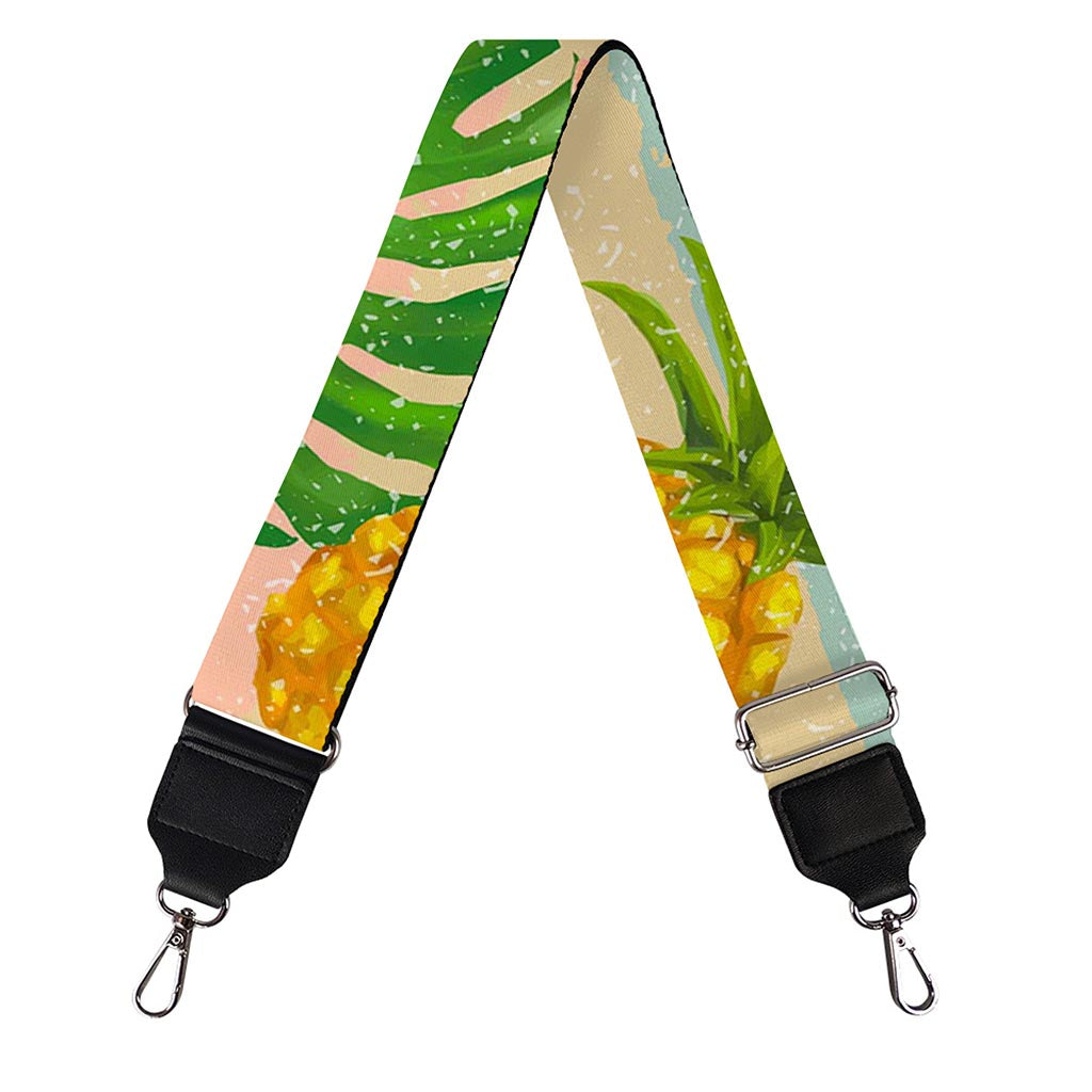 Sand Beach Pineapple Pattern Print Bag Strap