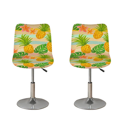 Sand Beach Pineapple Pattern Print Bar Stool Covers