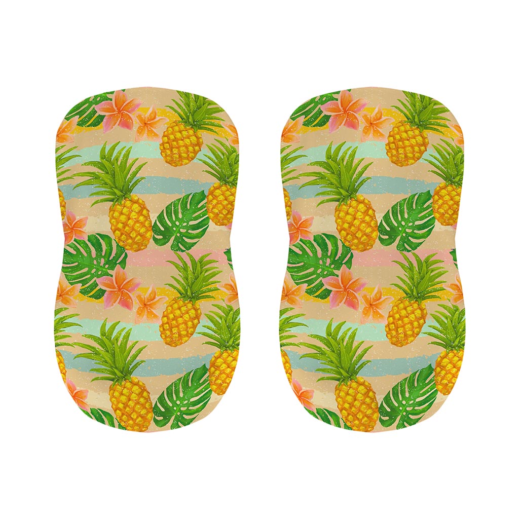 Sand Beach Pineapple Pattern Print Bar Stool Covers