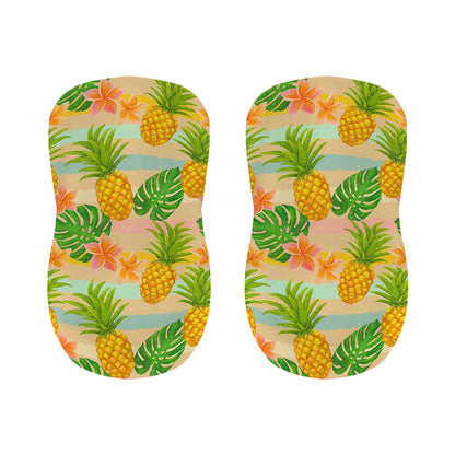 Sand Beach Pineapple Pattern Print Bar Stool Covers